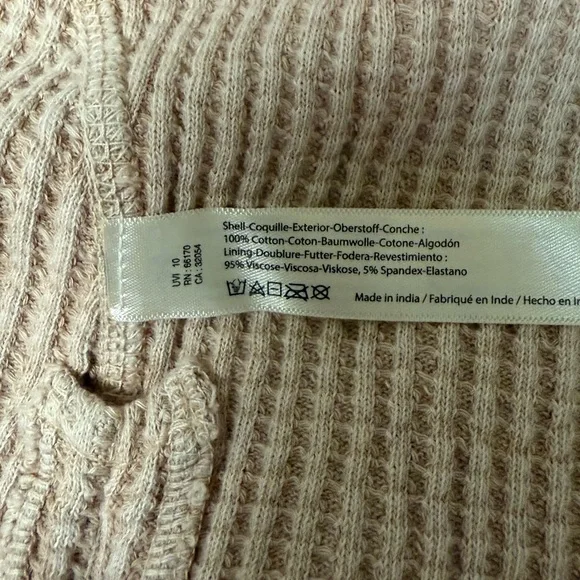 FREE PEOPLE One Thermal Mini Dress Size Large - Picture 11 of 16